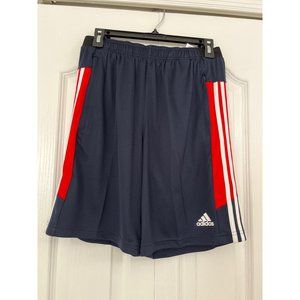 NWT Adidas mens athletic basketball shorts blue small